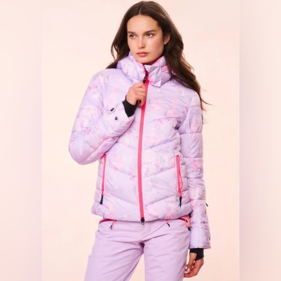 LoveShackFancy Bogner Fire + Ice Purple Pink Ski Set Coat Pants - Picture 2 of 6